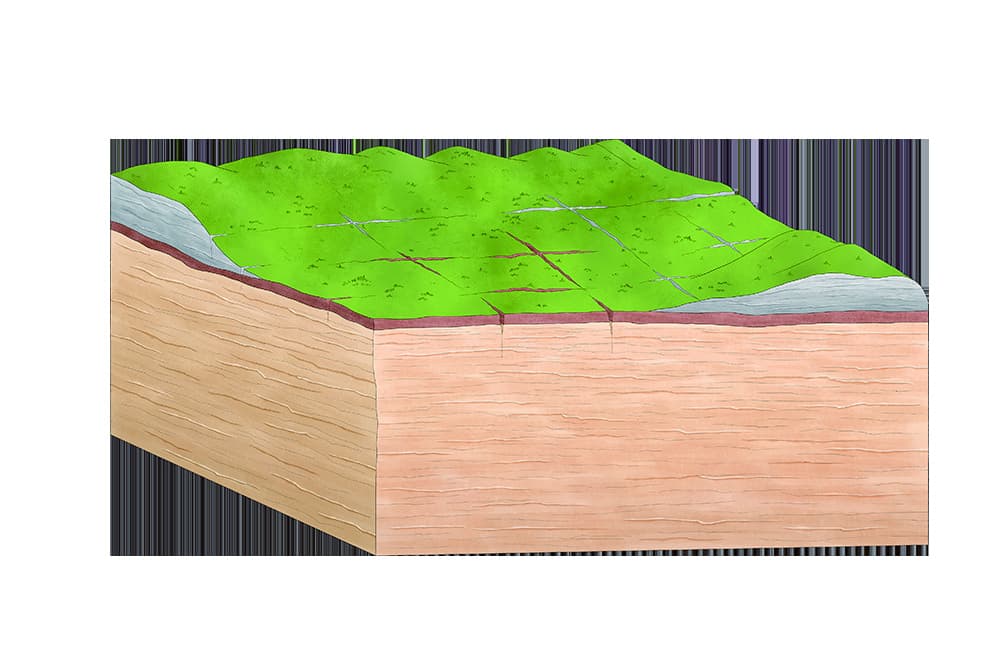 Official diagram of the youthful Zhangjiajie sandstone landform stage